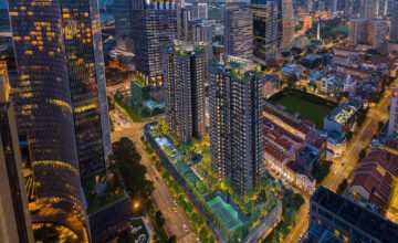 Midtown Modern Night View Singapore